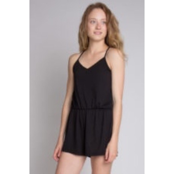 h&m black romper